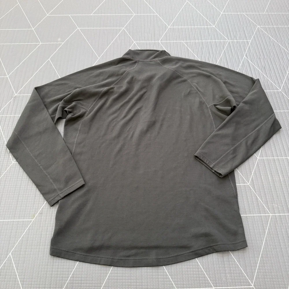 Patagonia Pullover Mens L Olive Green Half‎ Zip Capilene 3 Polartec Base Layer